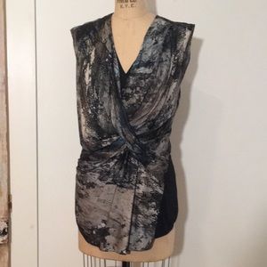 HELMUT LANG Asymmetric Sexy Draped Top